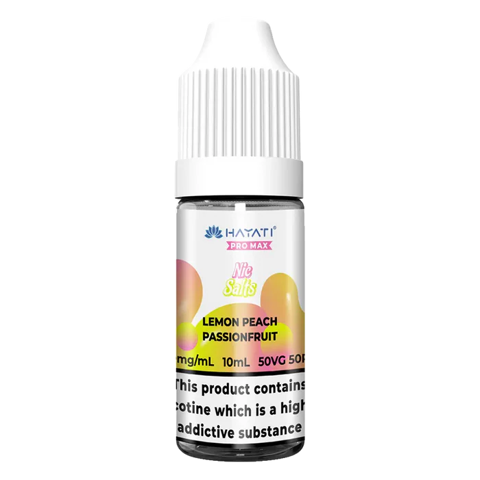 Hayati Pro Max Lemon Peach Passionfruit Nic Salt Vape Juice