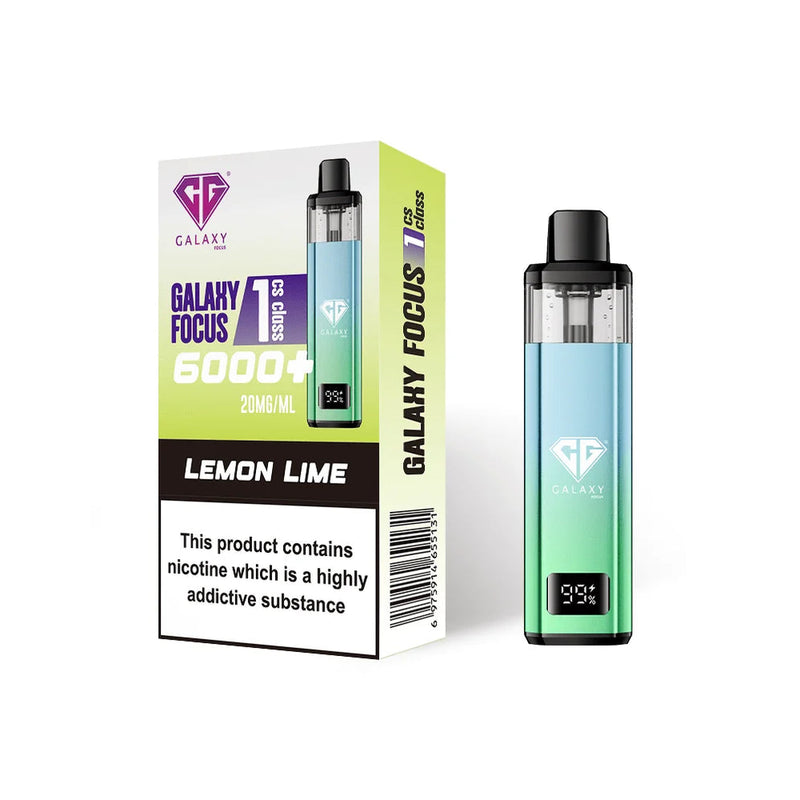 Lemon Lime Crystal Galaxy Focus 6K Puffs Prefilled Pod Kit
