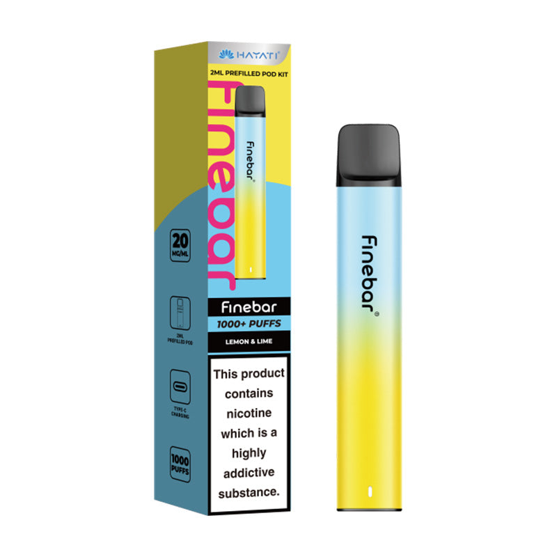 Lemon Lime Hayati Finebar Prefilled Pod Kit