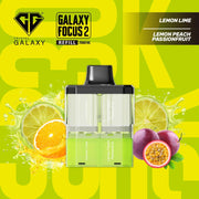 Lemon Lime & Lemon Peach Passionfruit Crystal Galaxy Focus 2 30K Prefilled Pods
