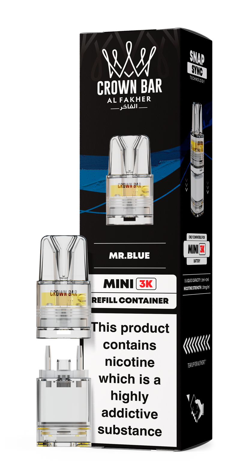 Al Fakher Crown Bar Mini 3K Refill Pods