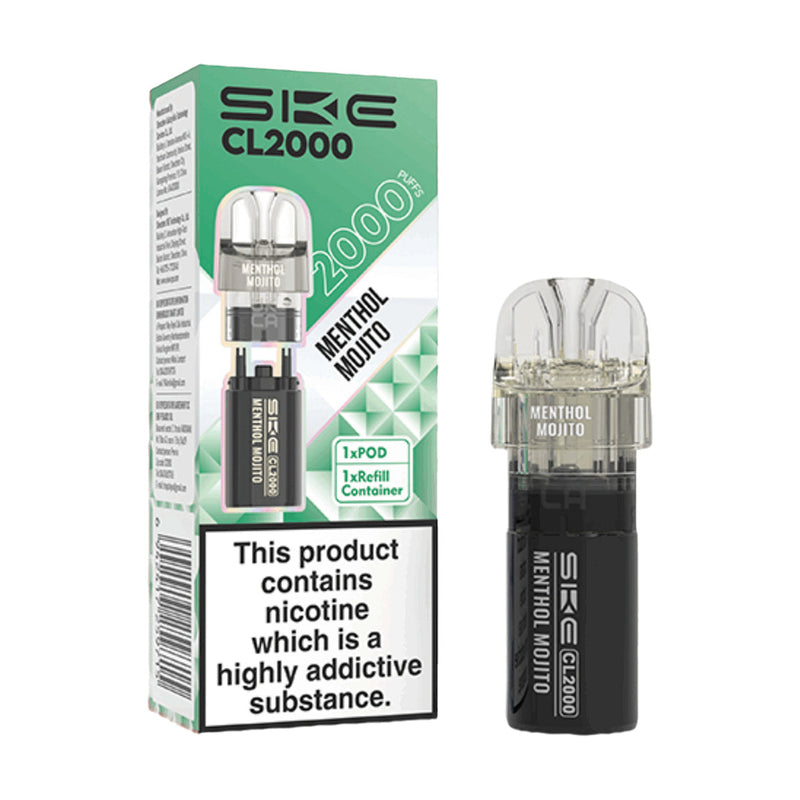 Menthol Mojito SKE Crystal CL2000 Prefilled Pod