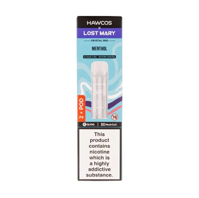 Menthol Hawcos x Lost Mary Crystal Pro Prefilled Pods