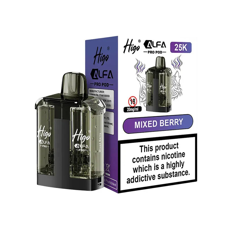 Mixed Berry Huba Huba Higo Alfa Pro 25K Pods
