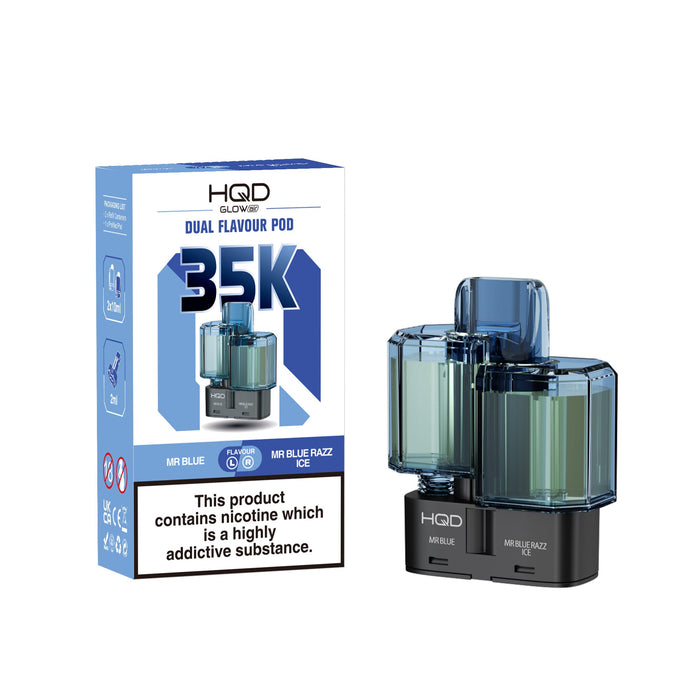 HQD Glow Air 35k, 35000 Puffs Prefilled Refill Pods