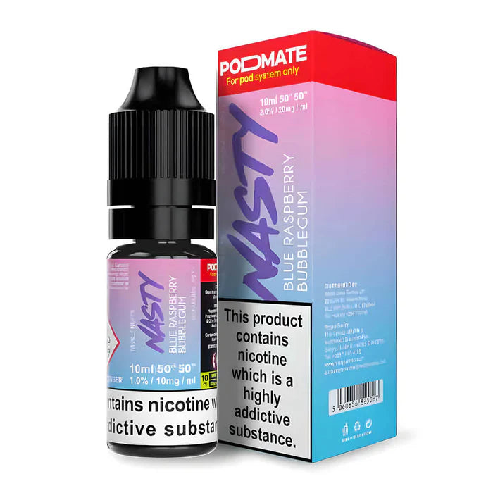 Nasty Podmate Blue Raspberry Bubblegum Nic Salt Vape Juice