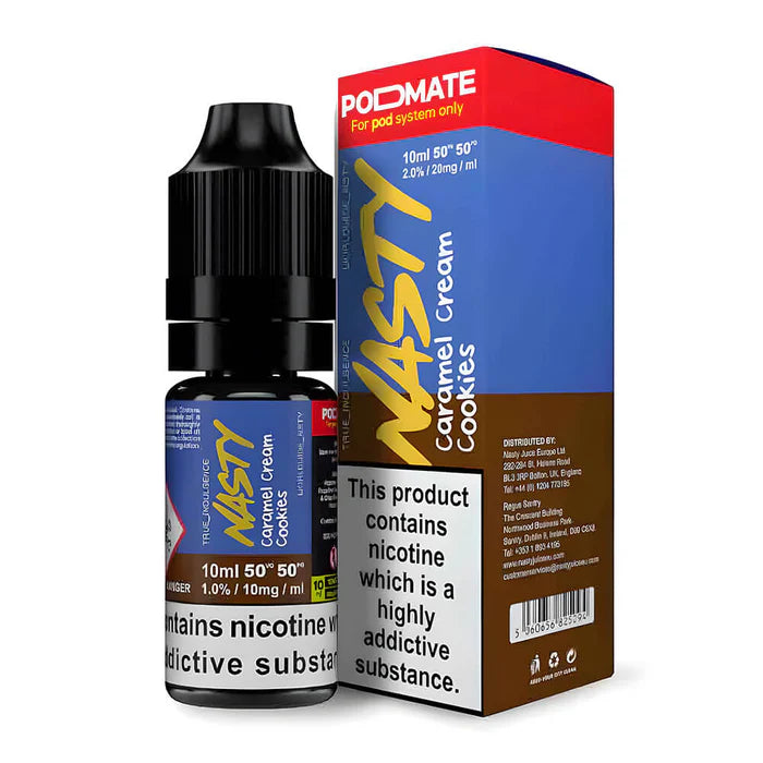 Nasty Podmate Caramel Cream Cookies Nic Salt Vape Juice