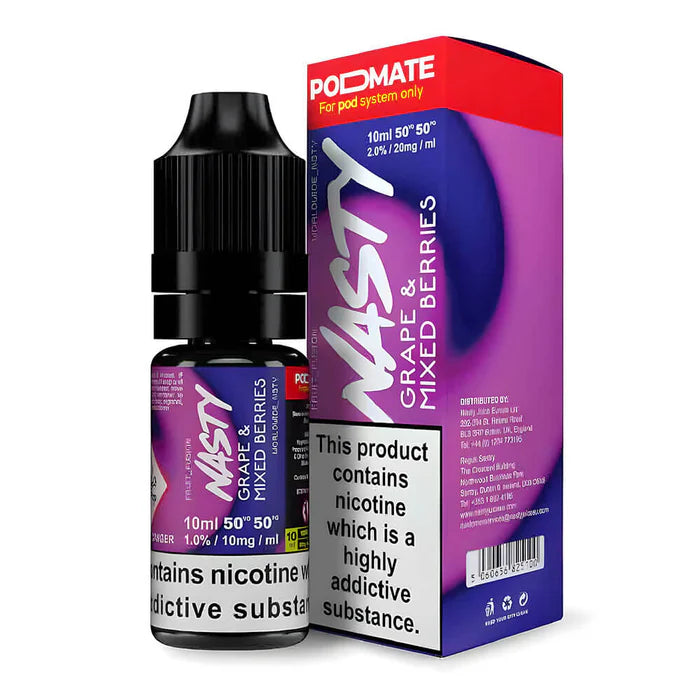 Nasty Podmate Grape Mix Berries Nic Salt Vape Juice