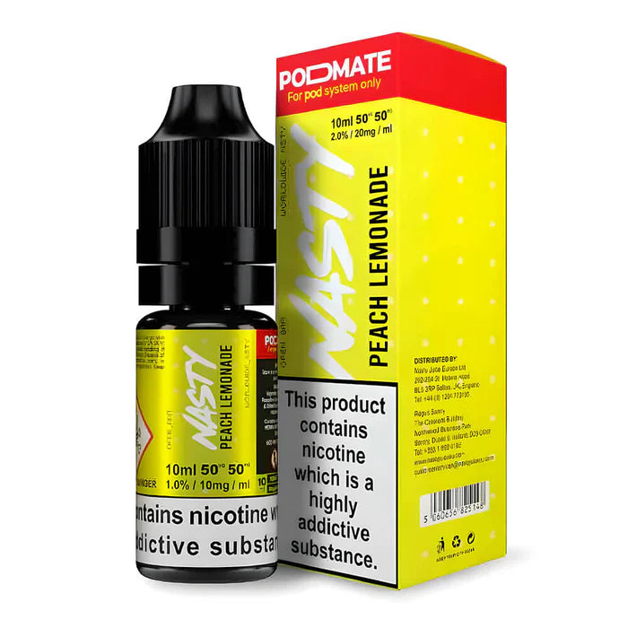 Nasty Podmate Peach Lemonade Nic Salt Vape Juice