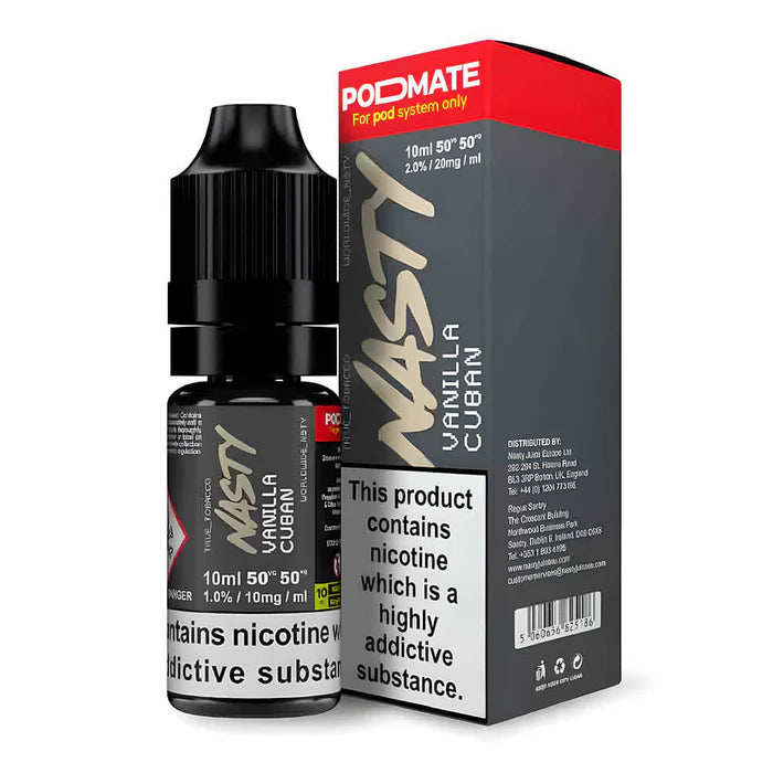 Nasty Podmate Vanilla Cuban Nic Salt Vape Juice