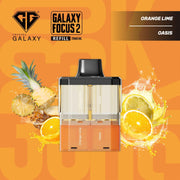Orange Lime and Oasis Crystal Galaxy Focus 2 30K Prefilled Pods

