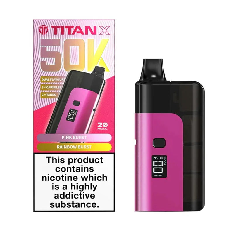 Pink Burst Titan X Prefilled Pod Kit