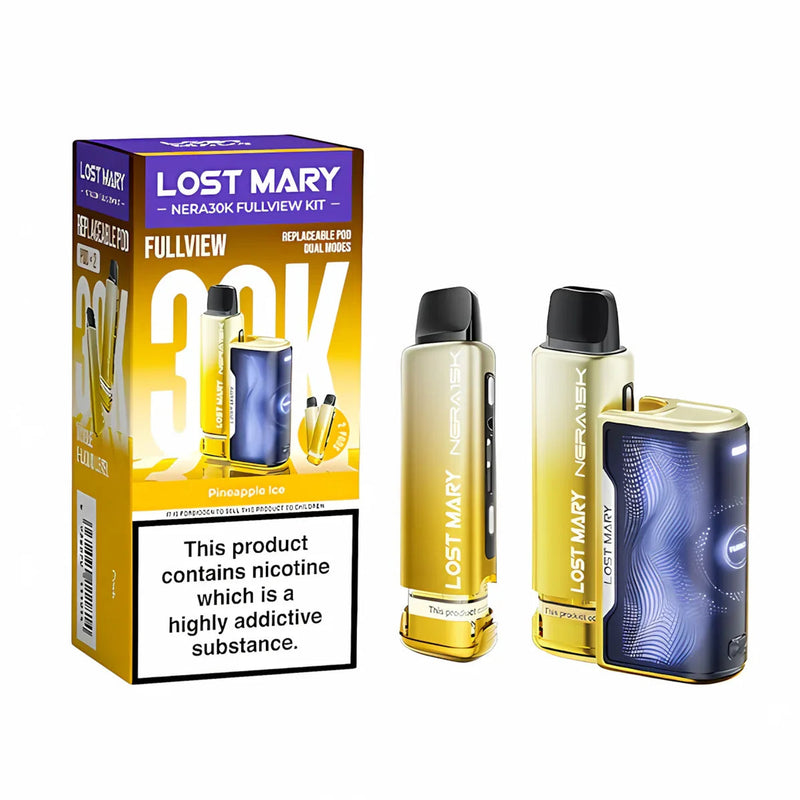 Pineapple Ice Lost Mary Nera30K Fullview Prefilled Pod Kit