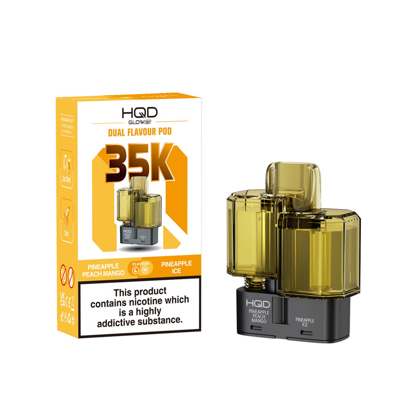 HQD Glow Air 35k, 35000 Puffs Prefilled Refill Pods