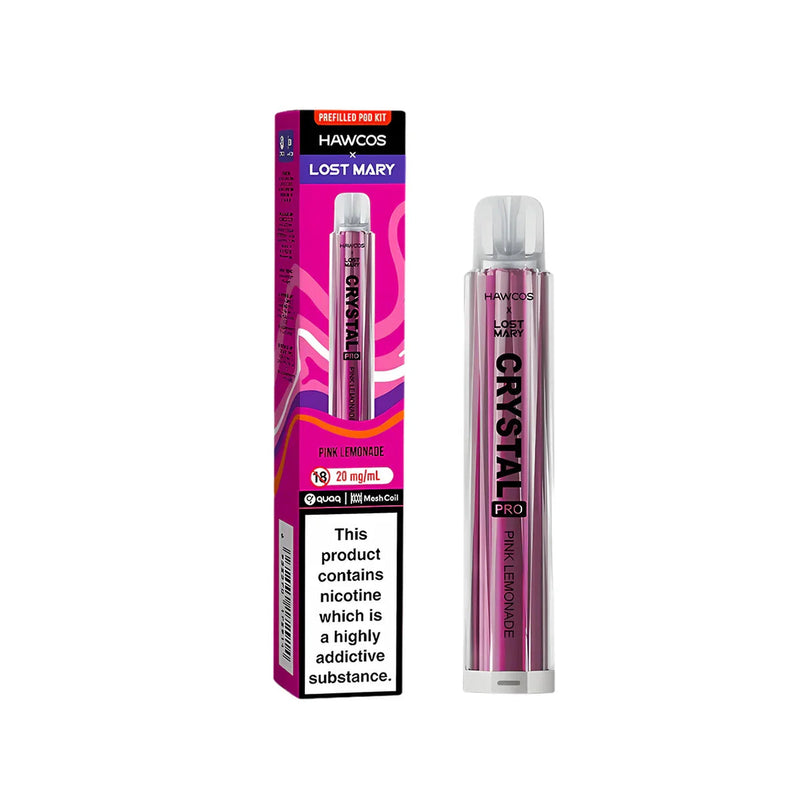 Pink Lemonade Hawcos x Lost Mary Crystal Pro Prefilled Pod Kit