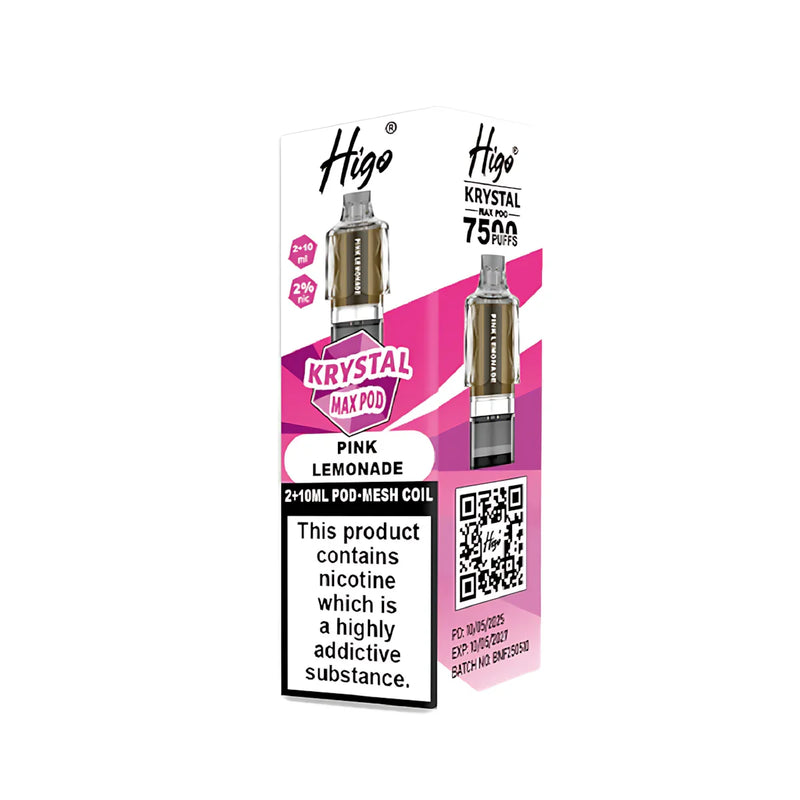 Pink Lemonade Higo Krystal Max 7500 Prefilled Pods