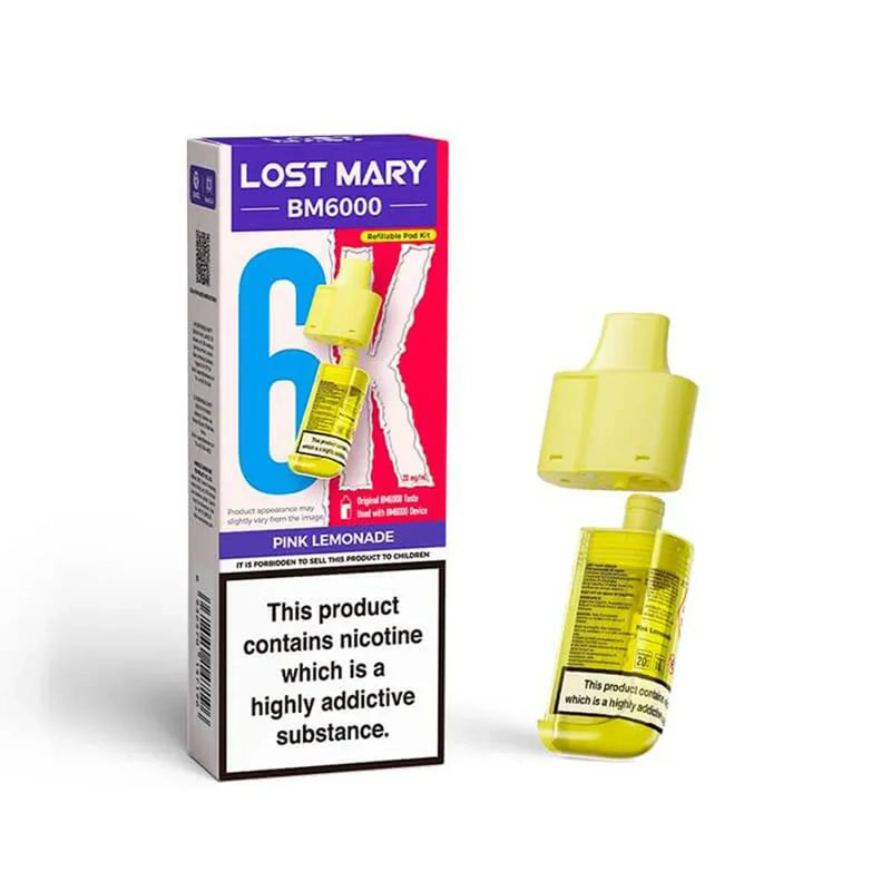 Pink lemonade Lost Mary BM6000 Prefilled Pods