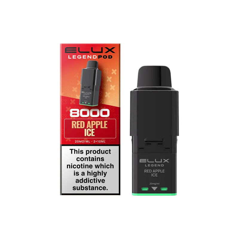 Red Apple Ice Elux Legend 8000 Refill Pods