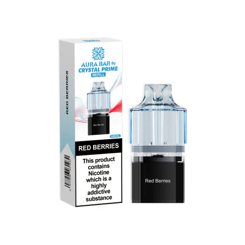 Red Berries Crystal Prime Aura bar 10k Prefilled Pods