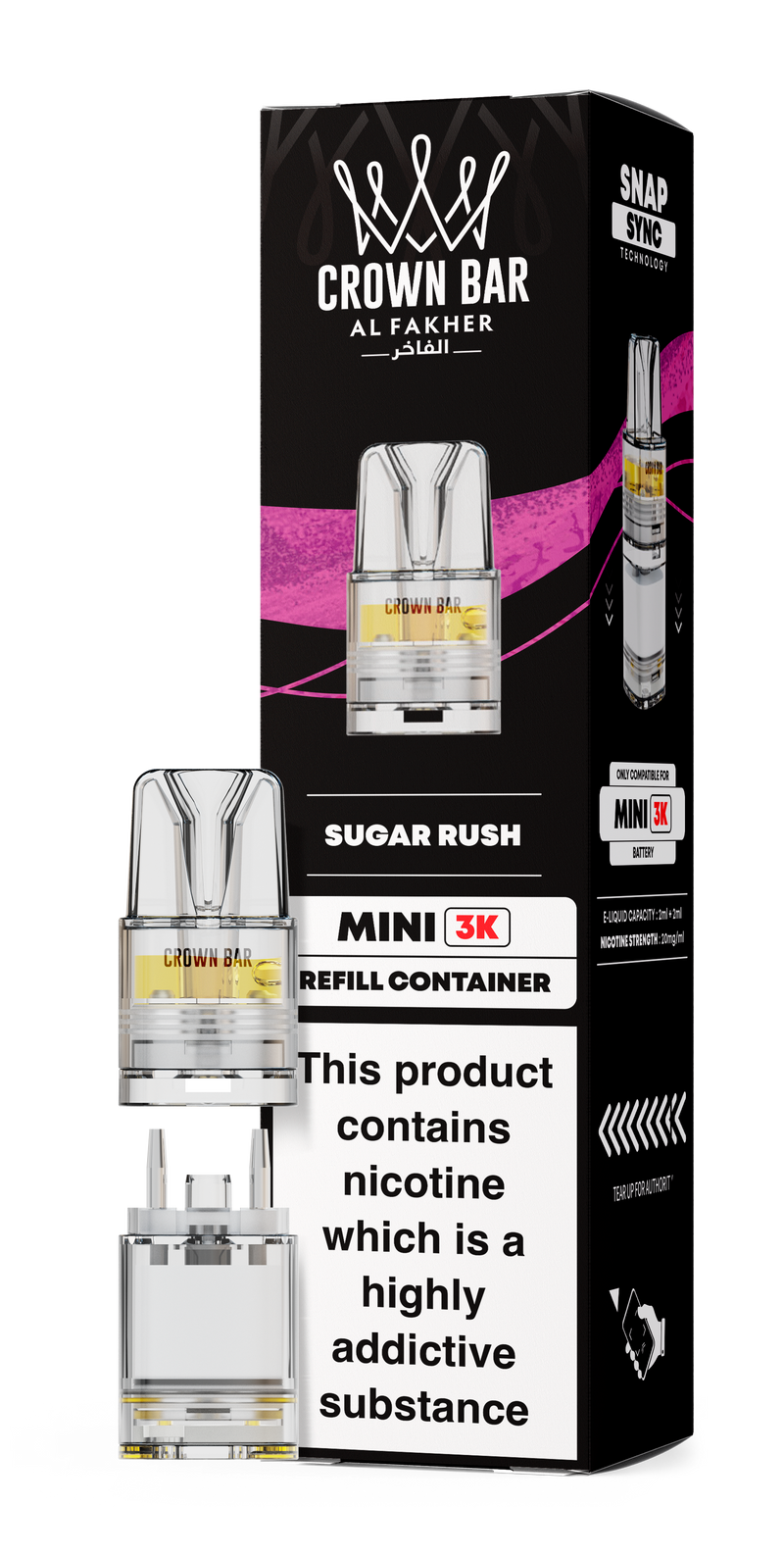 Al Fakher Crown Bar Mini 3K Refill Pods