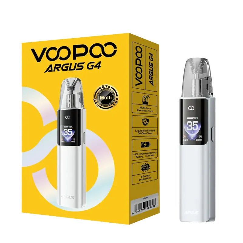 Silver Voopoo Argus G4 Pod Kit - Vape Sites