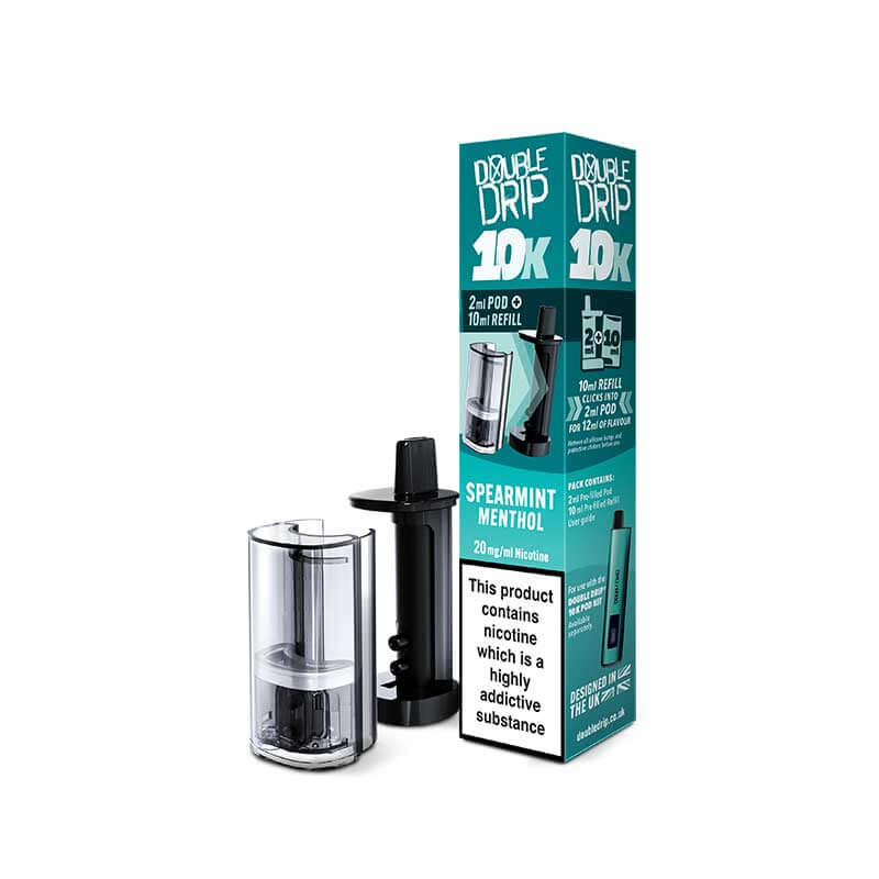 Spearmint Double drip 10K Prefilled pods