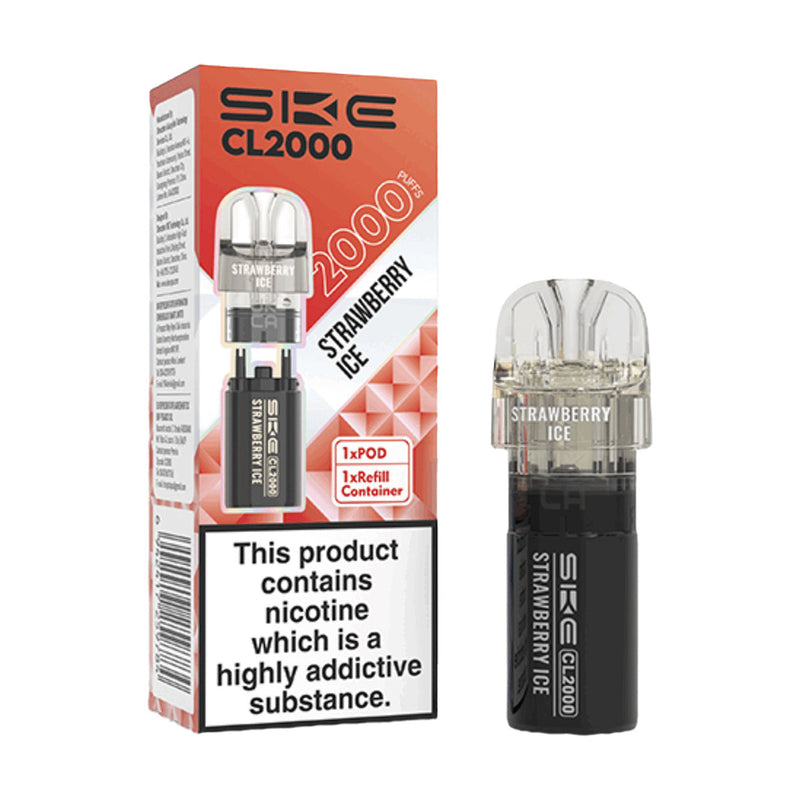 Strawberry Ice SKE Crystal CL2000 Prefilled Pod