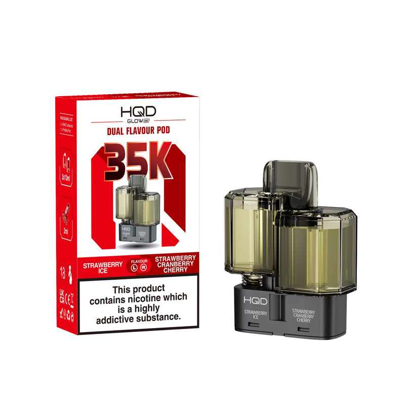 HQD Glow Air 35k, 35000 Puffs Prefilled Refill Pods