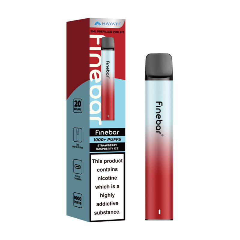 Strawberry Raspberr Ice Hayati Finebar Prefilled Pod Kit