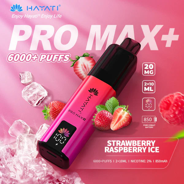 Hayati Pro Max+ 6000 Prefilled Pod Vape kit Dual Flavor