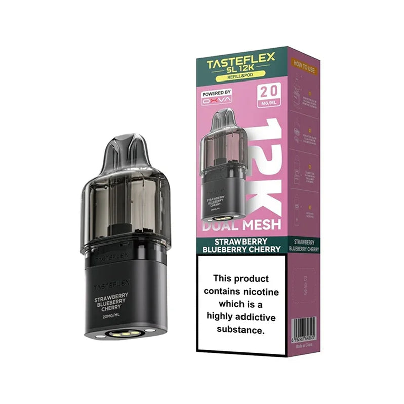 Strawberry Blueberry Cherry Oxva Tasteflex SL 12K Pods