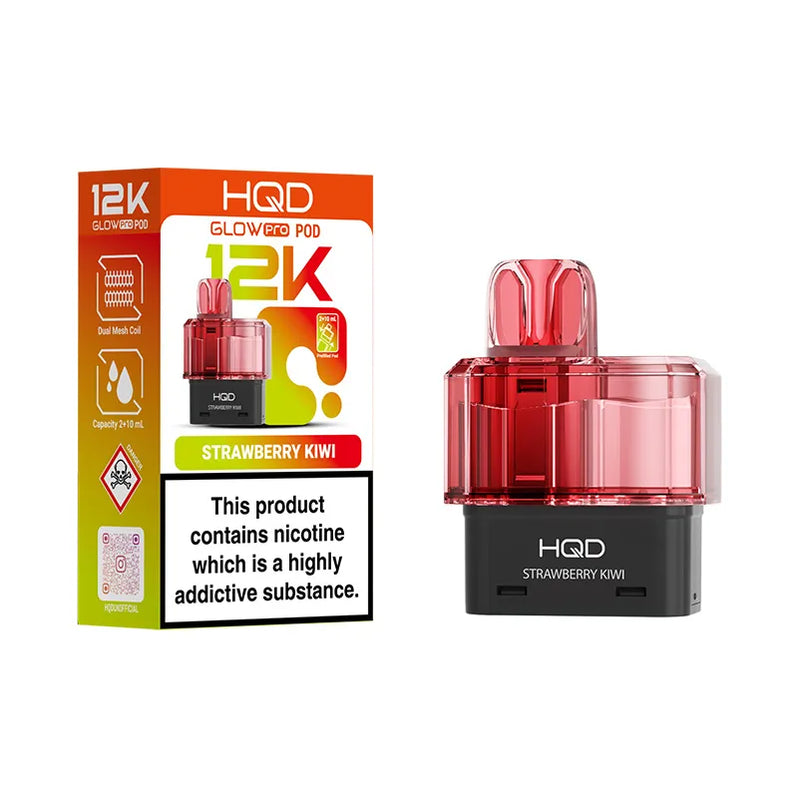 Strawberry kiwi HQD Glow Pro 12K Prefilled Pods