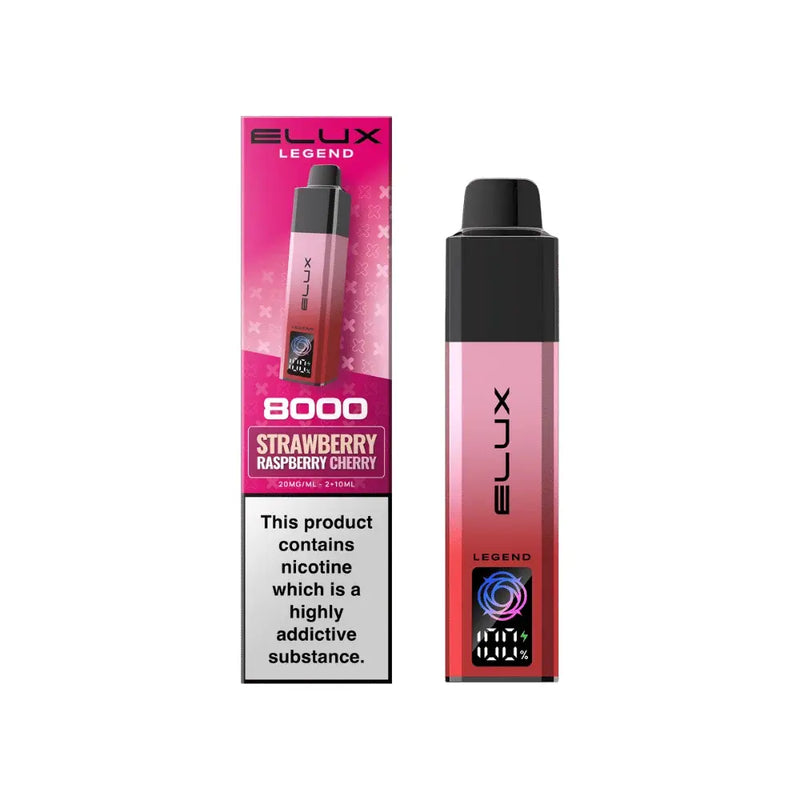 Strawberry Raspberry Cherry Elux Legend 8000 Prefilled Pod Kit
