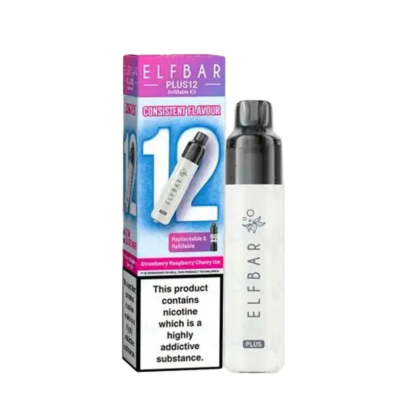 Strawberry Raspberry Cherry Elf Bar Plus 12 Prefilled Pod Kit