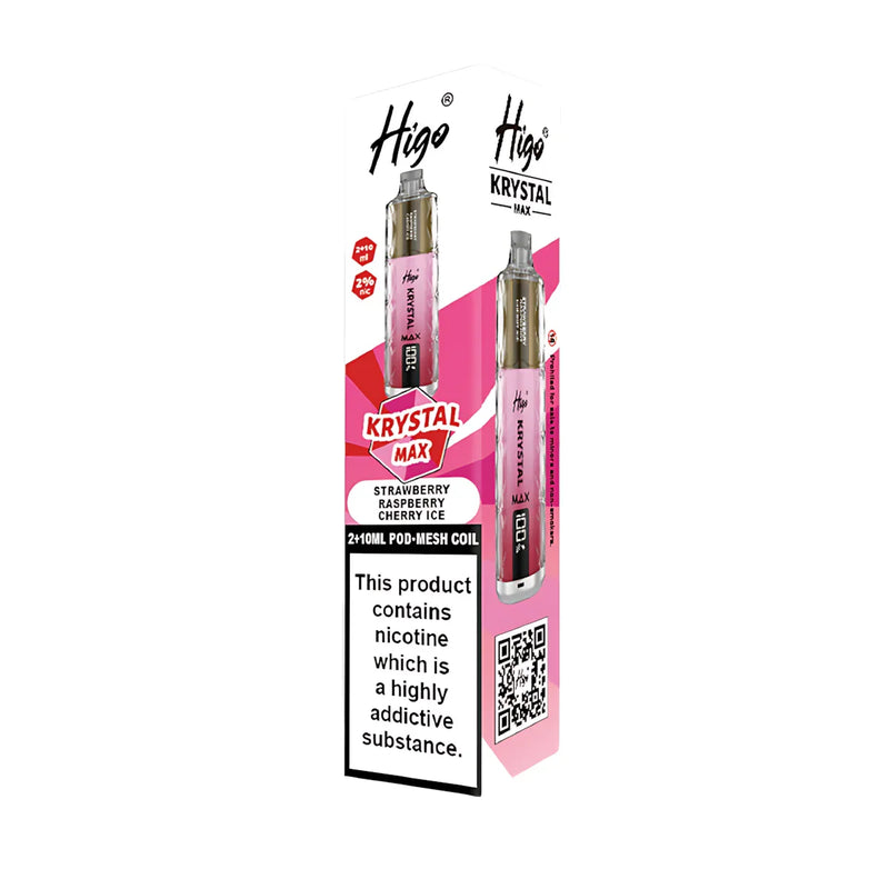 Strawberry Raspberry Cherry Ice Krystal Max 7500 Prefilled Pod Kit