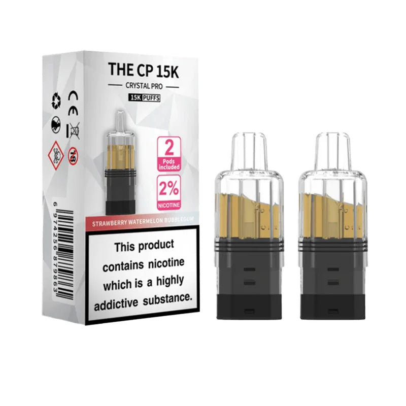 Strawberry watermelon bubblegum Crystal Pro CP 15K Prefilled Pods