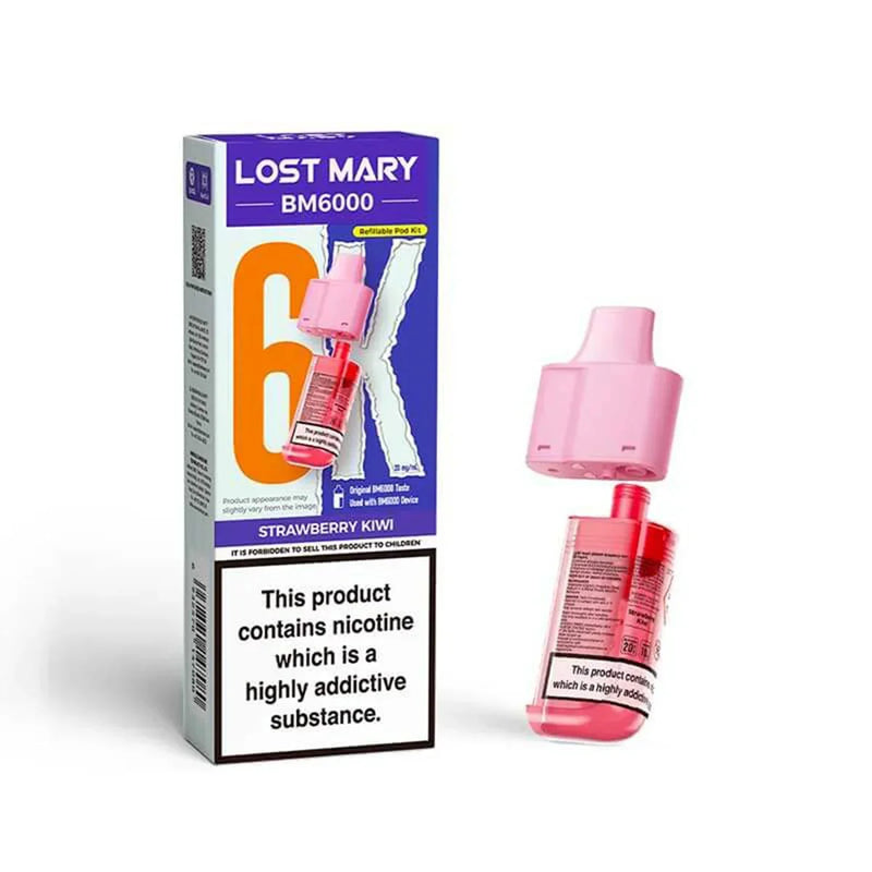 Strawberry kiwi Lost Mary BM6000 Prefilled Pods