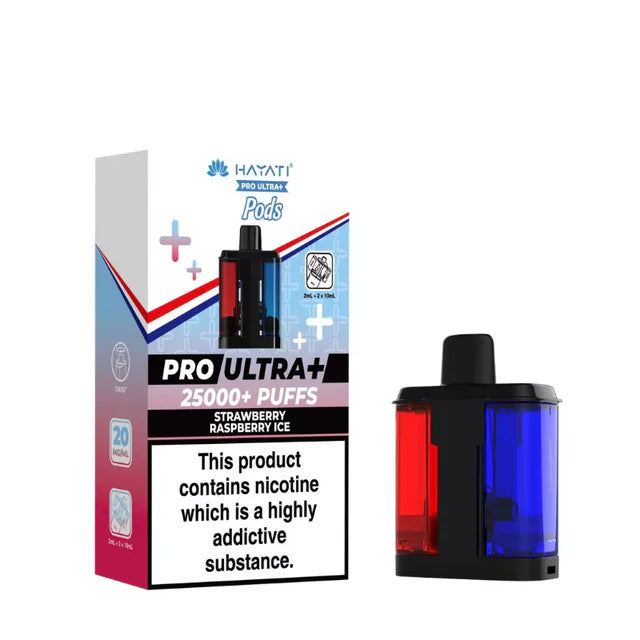 Strawberry raspberry ice refill Hayati Pro Ultra Plus 25000 Prefilled Pods