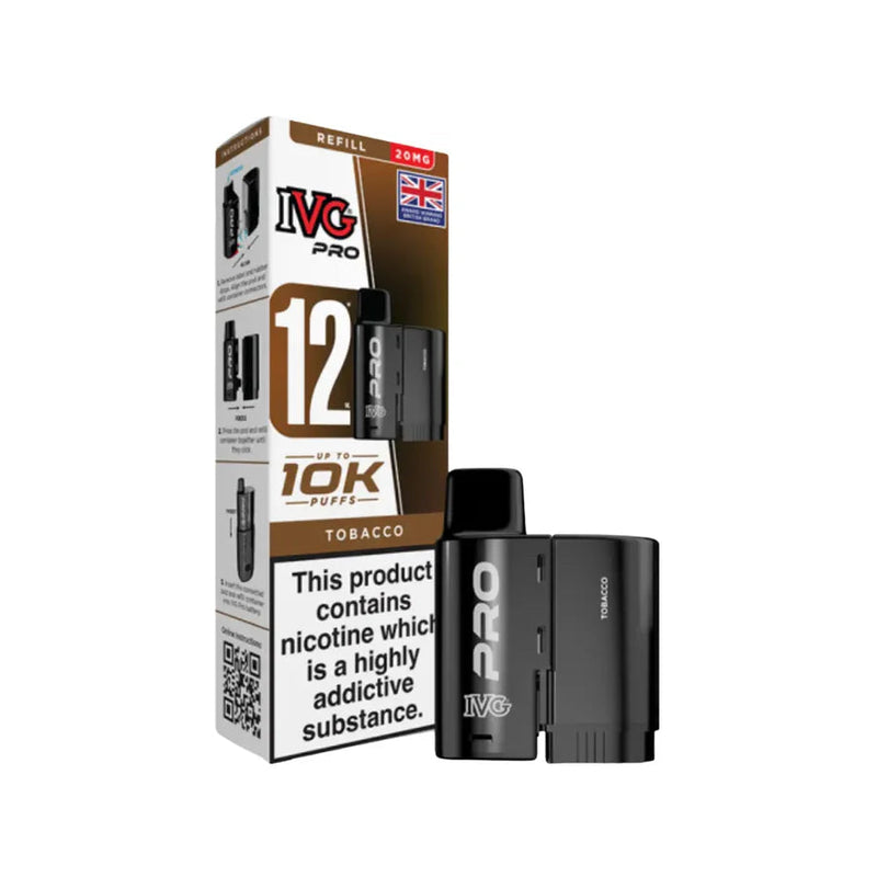Tobacco IVG Pro 12 Prefilled Pods