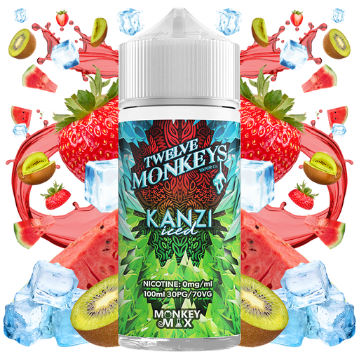 Twelve Monkeys Ice Age Kanzi Iced 100ml E-Liquid Shortfill