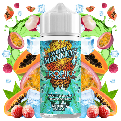 Twelve Monkeys Ice Age Tropika Iced 100ml E-Liquid Shortfill