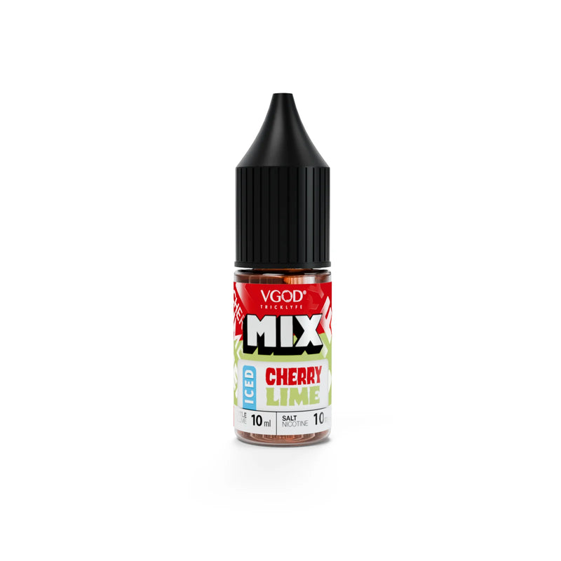 10mg Vgod Iced Cherry Lime Nic Salt E-Liquid 10ml
