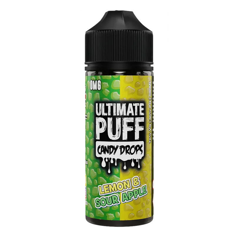 Ultimate Puff Candy Drops Lemon Sour Apple 100ml Shortfill E-Liquid