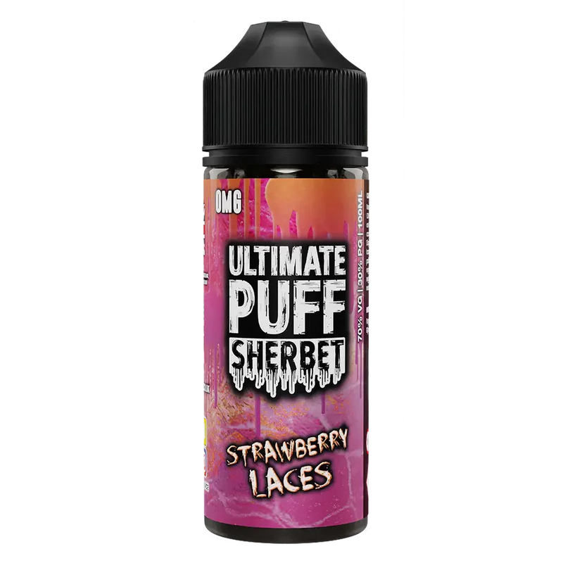 Ultimate Puff Sherbet Strawberry Laces 100ml Shortfill E-Liquid