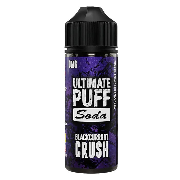 Ultimate Puff Soda Blackcurrant Crush 100ml Shortfill E-Liquid