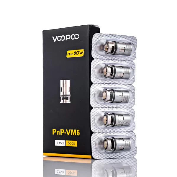 Voopoo PnP VM6 Coils 0.15 Ohms, Pack of 5