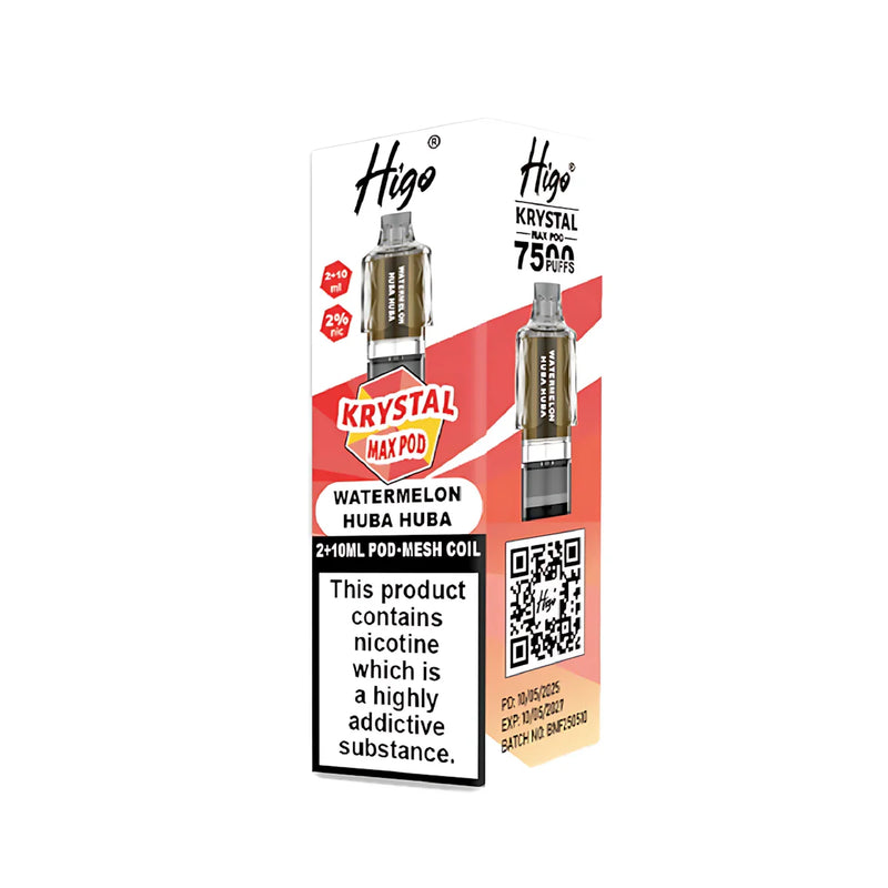Watermelon Huba Huba Higo Krystal Max 7500 Prefilled Pods