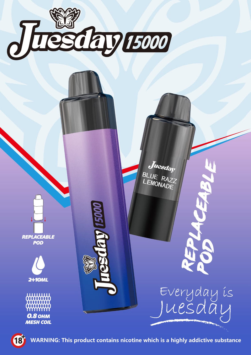 Juesday 15000 Refill/Replacement Pod - Starting From £4.49