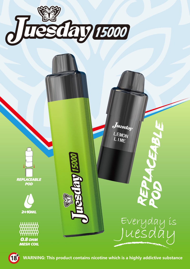Juesday 15000 Refill/Replacement Pod - Starting From £4.49