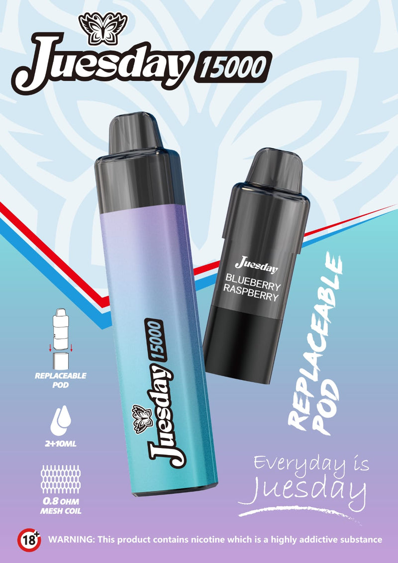Juesday 15000 Refill/Replacement Pod - Starting From £4.49